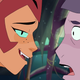 Catra threatening an unsuspecting criminal.